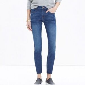 Madewell 9” High Riser Skinny Skinny Crop Jeans Denim Blue Women’s Ankle Size 30